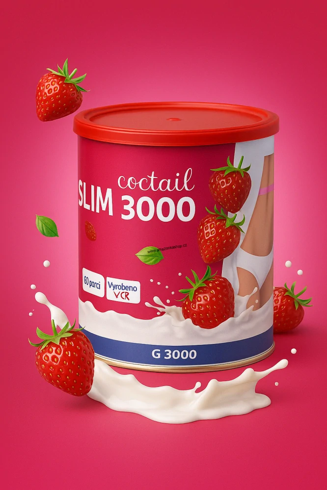 Slim 3000 koktejl - Jahoda 420g